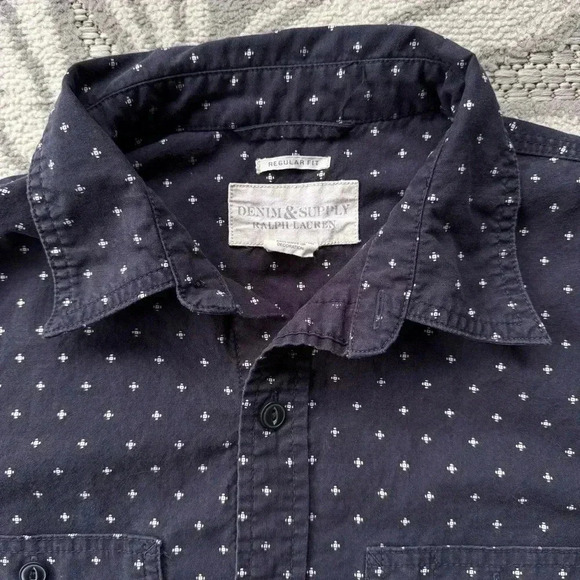 Denim & Supply Ralph Lauren Men's Regular Fit Button Up Shirt Sz Medium - Picture 5 of 6